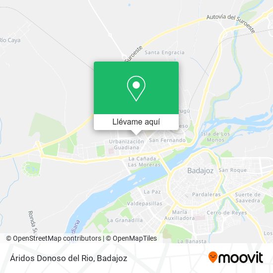 Mapa Áridos Donoso del Rio