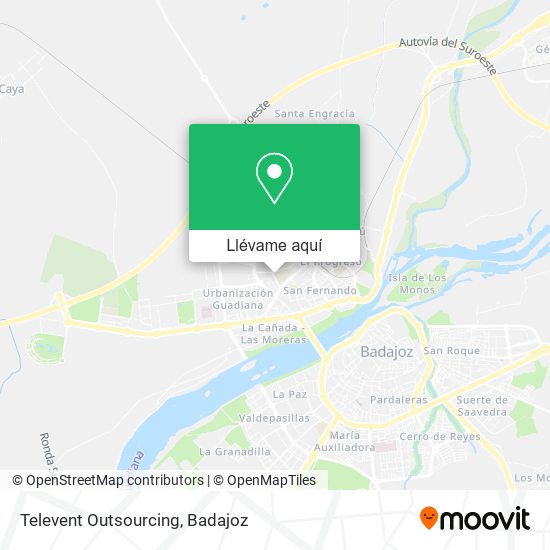 Mapa Televent Outsourcing