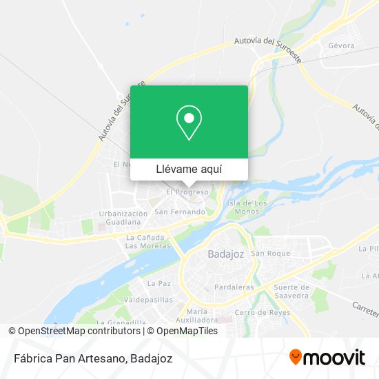 Mapa Fábrica Pan Artesano