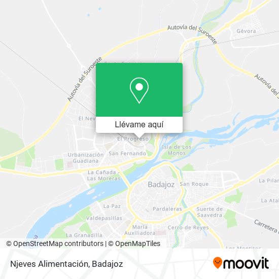 Mapa Njeves Alimentación
