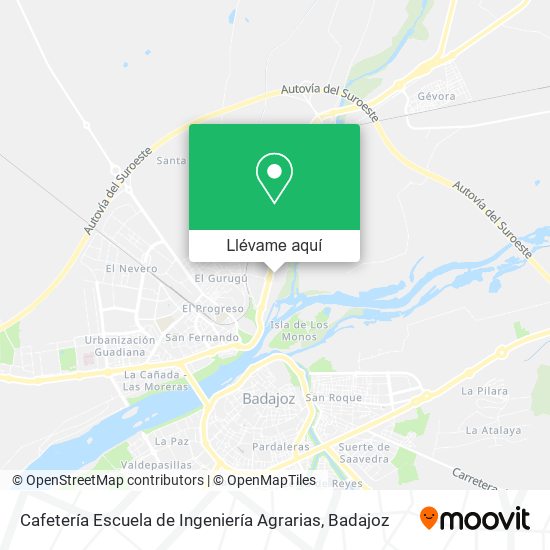 Mapa Cafetería Escuela de Ingeniería Agrarias
