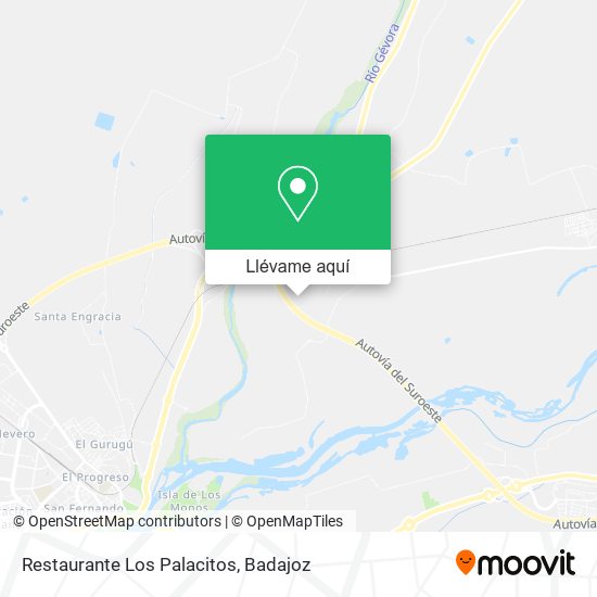Mapa Restaurante Los Palacitos