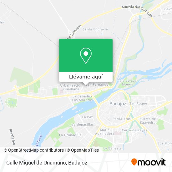 Mapa Calle Miguel de Unamuno
