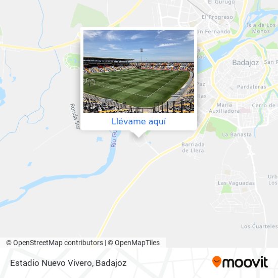 Mapa Estadio Nuevo Vivero