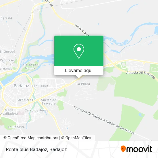 Mapa Rentalplus Badajoz