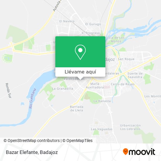 Mapa Bazar Elefante