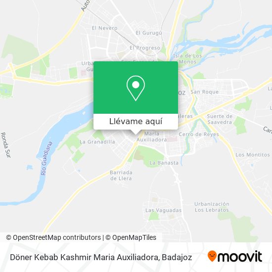 Mapa Döner Kebab Kashmir Maria Auxiliadora