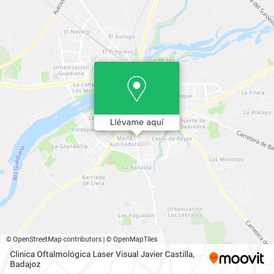 Mapa Clinica Oftalmológica Laser Visual Javier Castilla