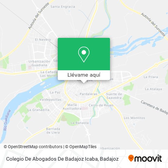 Mapa Colegio De Abogados De Badajoz Icaba