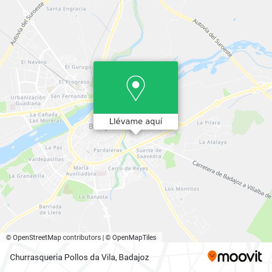 Mapa Churrasqueria Pollos da Vila