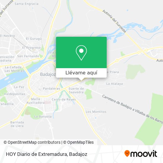 Mapa HOY Diario de Extremadura