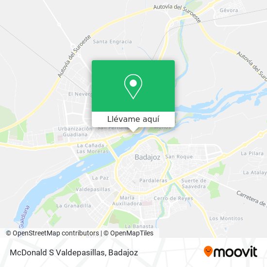 Mapa McDonald S Valdepasillas