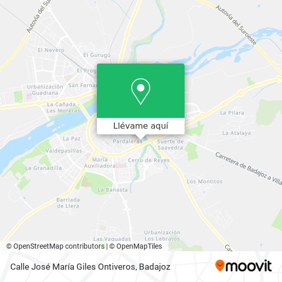 Mapa Calle José María Giles Ontiveros