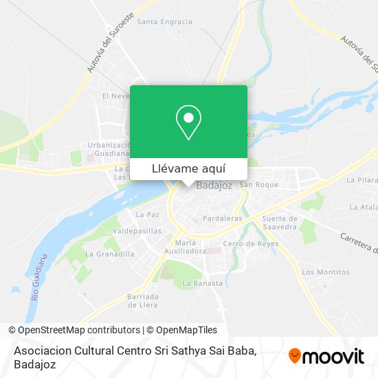 Mapa Asociacion Cultural Centro Sri Sathya Sai Baba