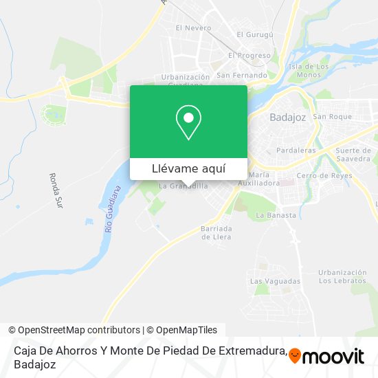 Mapa Caja De Ahorros Y Monte De Piedad De Extremadura