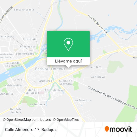 Mapa Calle Almendro 17