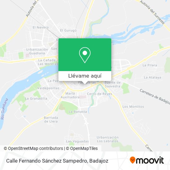 Mapa Calle Fernando Sánchez Sampedro
