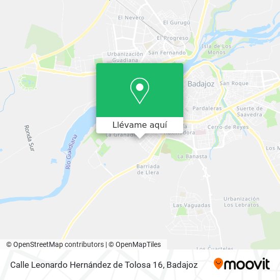 Mapa Calle Leonardo Hernández de Tolosa 16