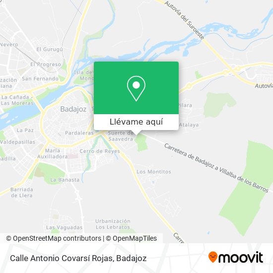 Mapa Calle Antonio Covarsí Rojas
