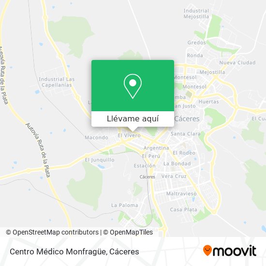 Mapa Centro Médico Monfragüe