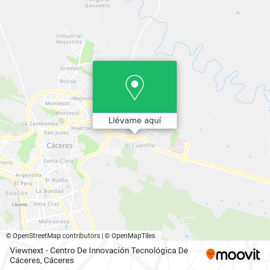 Mapa Viewnext - Centro De Innovación Tecnológica De Cáceres