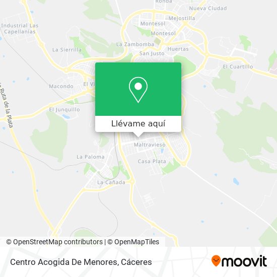 Mapa Centro Acogida De Menores