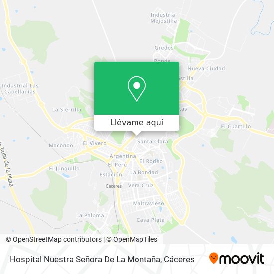 Mapa Hospital Nuestra Señora De La Montaña