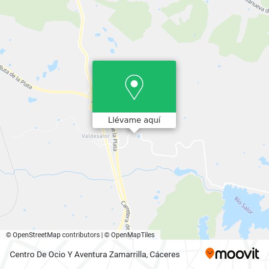 Mapa Centro De Ocio Y Aventura Zamarrilla