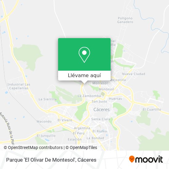 Mapa Parque 'El Olivar De Montesol'