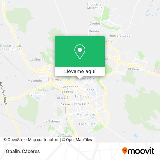 Mapa Opalin