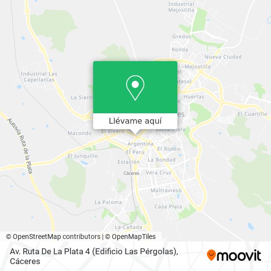 Mapa Av. Ruta De La Plata 4 (Edificio Las Pérgolas)