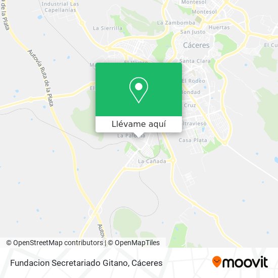 Mapa Fundacion Secretariado Gitano