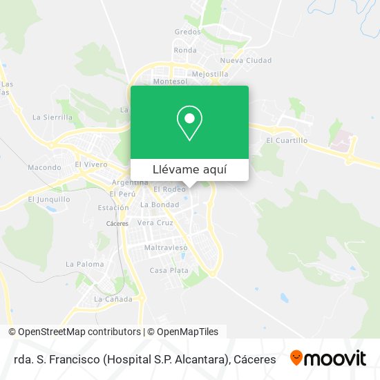 Mapa rda. S. Francisco (Hospital S.P. Alcantara)