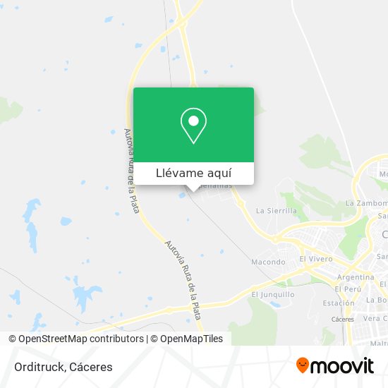 Mapa Orditruck