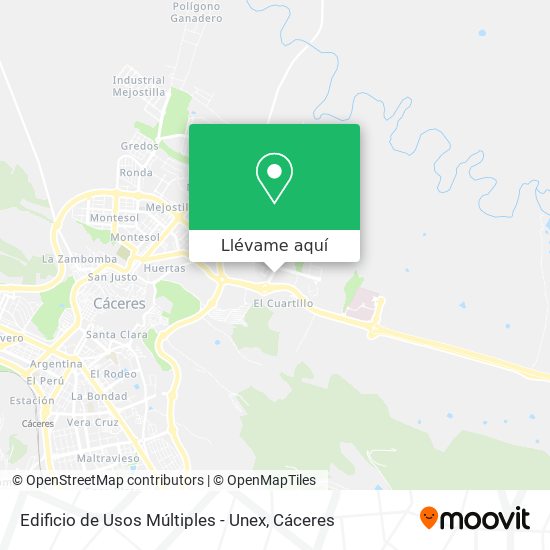 Mapa Edificio de Usos Múltiples - Unex