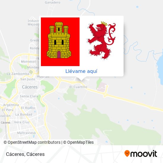 Mapa Cáceres