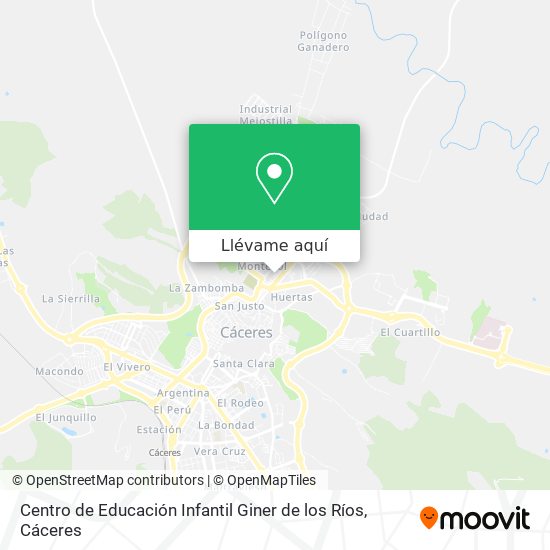 Mapa Centro de Educación Infantil Giner de los Ríos