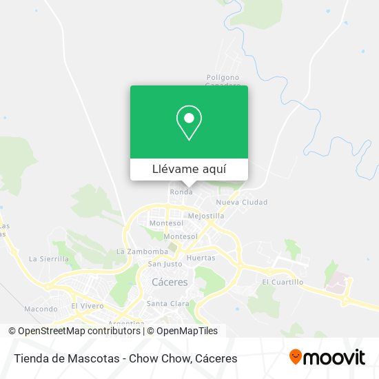 Mapa Tienda de Mascotas - Chow Chow