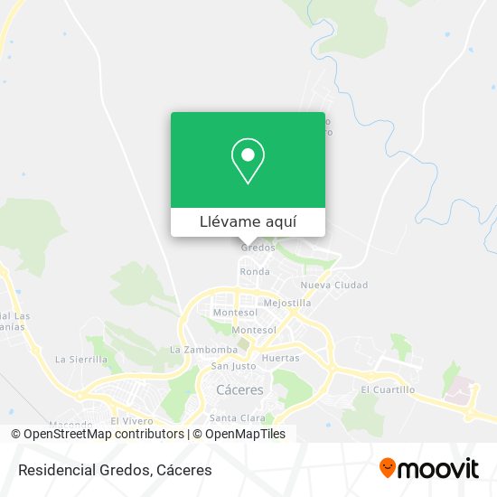 Mapa Residencial Gredos