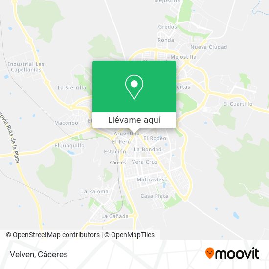 Mapa Velven
