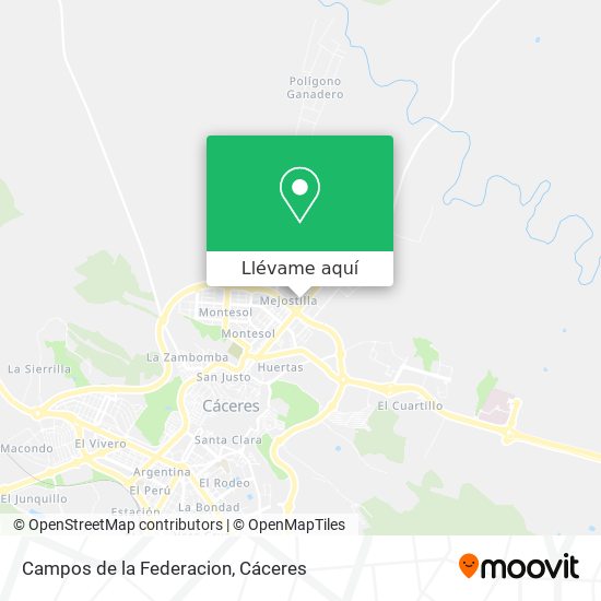 Mapa Campos de la Federacion