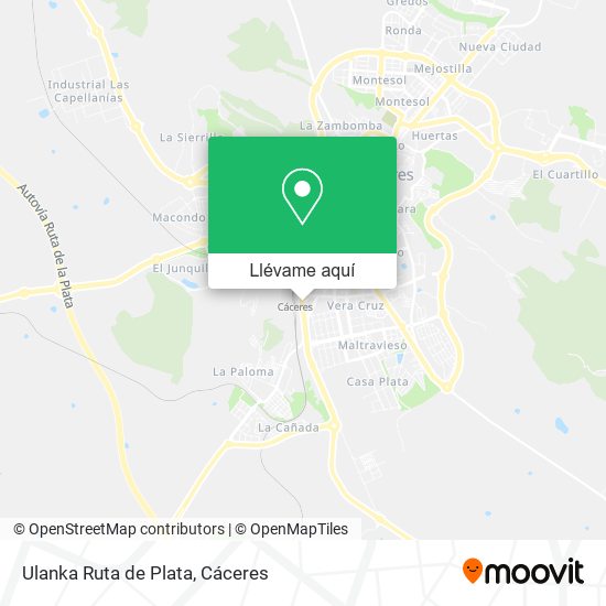 Mapa Ulanka Ruta de Plata