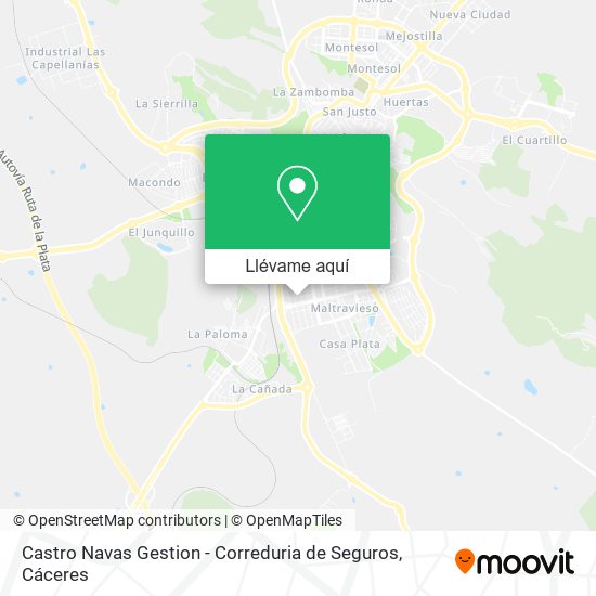 Mapa Castro Navas Gestion - Correduria de Seguros