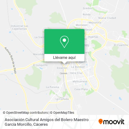 Mapa Asociación Cultural Amigos del Bolero Maestro García Morcillo