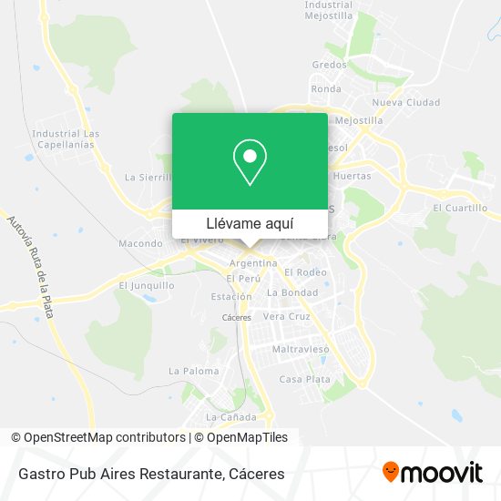 Mapa Gastro Pub Aires Restaurante