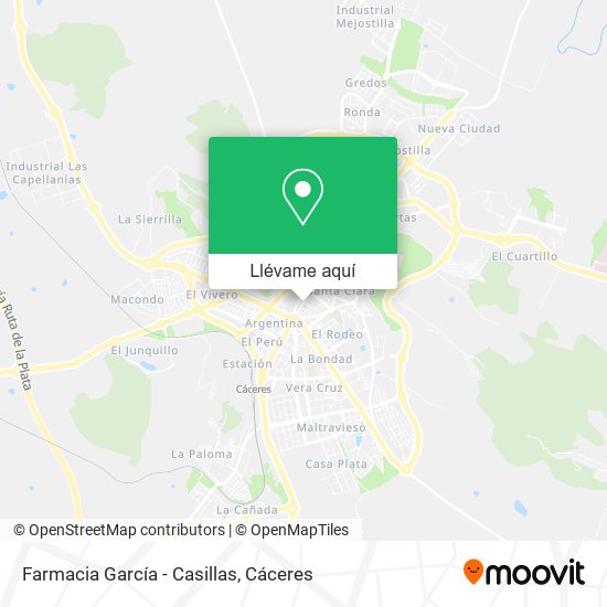 Mapa Farmacia García - Casillas