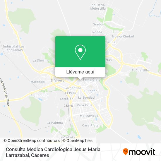 Mapa Consulta Medica Cardiologica Jesus Maria Larrazabal
