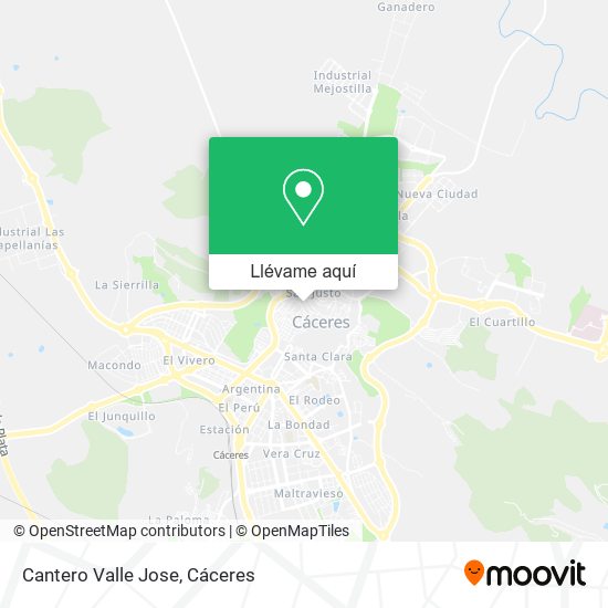 Mapa Cantero Valle Jose