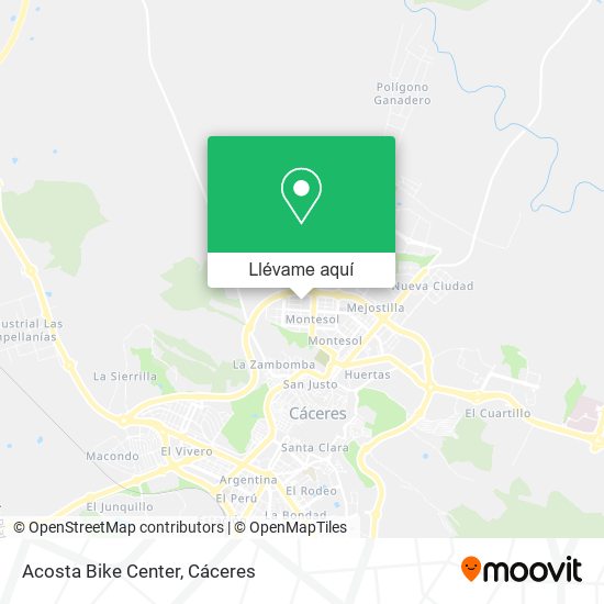 Mapa Acosta Bike Center