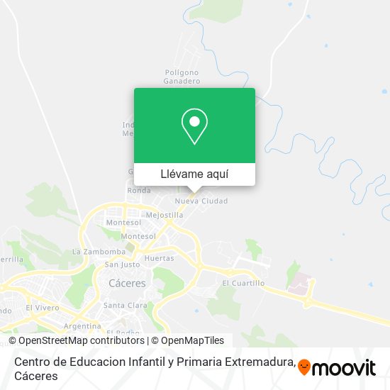 Mapa Centro de Educacion Infantil y Primaria Extremadura